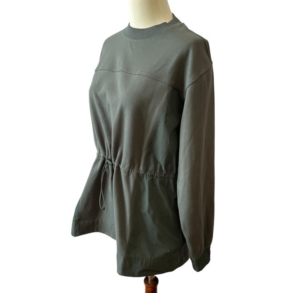 ATHLETA TRIUMPH HYBRID CREWNECK SWEATSHIRT NWOT XS OVERSIZED GORPCORE ATHLEISURE - Picture 4 of 12